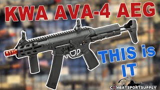 KWA AVA-4 AEG Airsoft Review and Demonstration