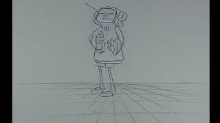 Gorillaz - Noodle Drunk Dance Animation Test