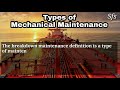 types of mechanical maintenance preventive maintenance predictive maintenance breakdown