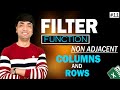 Filter Function Non Adjacent Columns and Rows | Filter Function with AND OR
