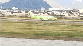 山形空港　FDAエンブラエルE175　離陸