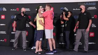 Markus Perez revives The Joker for Dricus Du Plessis faceoff | UFC on ESPN+ 37 staredown