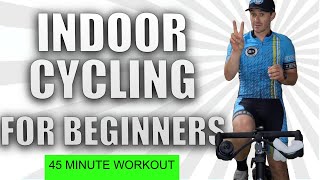 45 Minute SPIN CLASS FOR BEGINNER CYCLISTS // Indoor Cycling Sessions