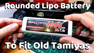 Review GARTPOT 2S Lipo Rounded Battery for Older Tamiya RC cars.