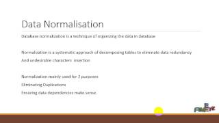 Ms Access Data normalisation techniques 1