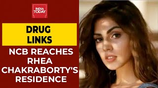NCB Officials Reach Rhea Chakraborty's Residence | Sushant Singh Rajput's Death-Drug Angle Case