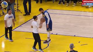 STEPH CURRY SURPRISED EVERYONE BY FINDS A DEADSPOT ON COURT BEFORE GAME #curry #nba #gsw