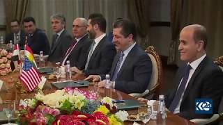 مەسرور بارزانی و شاندێکی کۆنگرێسی ئەمریکا لە کۆبوونەوەدان Masrour Barzani