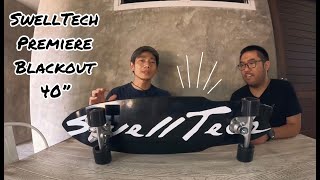 SwellTech Premiere Blackout 40” Surfskate Unboxing, Review and Test Ride