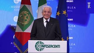 Mattarella all'Assemblea Annuale di Confesercenti