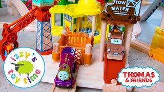Thomas and Friends | Thomas Train RARE Pixar Cars Mater's Tow Yard | Fun Toy Trains