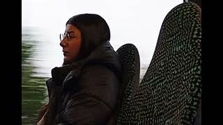 Social Experiment - Cutie in the Bus ist shocked when she sees my huge bulge