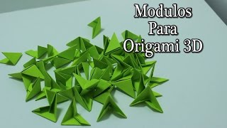 Como hacer piezas para origami 3D TUTORIAL!