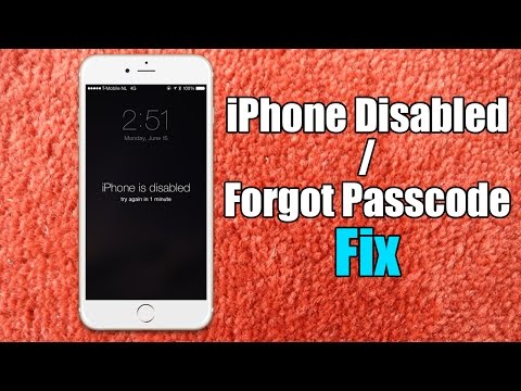 Iphone Disabled / Forgot Passcode iPhone Fix - Hard Reset for iPhone 6/5s/5c/5/4s Iphone Disabled / Forgot Passcode iPhone Fix - Hard Reset for iPhone 6/5s/5c/5/4s