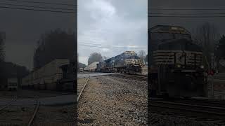 Superb Norfolk Southern #3669 led NS 283 from Charlotte NC to Memphis TN  SEE FULL Video on Rider 22