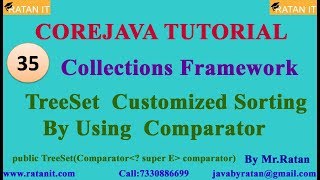 Core java Tutorial || Collections Framework || video-35 || TreeSet Vs.Comparator|| By Ratan sir