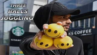 HOW TO JUGGLE THREE BALLS - Tutorial (TAMIL)