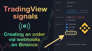 How to setup order creation on Binance based on indicator or strategy signals (webhooks) TradingView