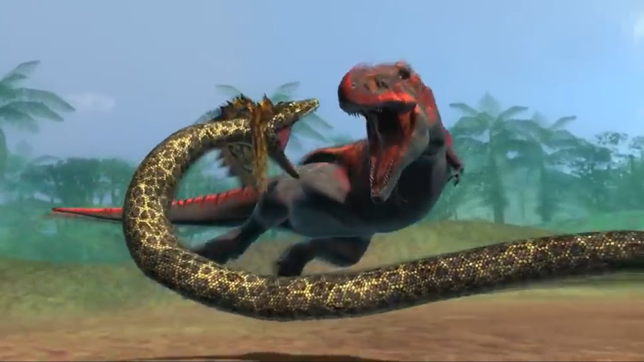 Titanoboa Vs T Rex Resounded Youtube Titanoboa Vs T Rex Resounded Youtube