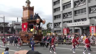 川越まつり2016 市役所前 西小仙波町山車