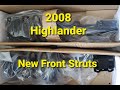 2008 Toyota Highlander Front Struts