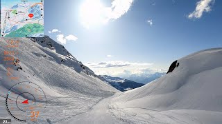 [4K] Skiing Chandolin, Entire Resort Part 4/4 Rothorn, Val d'Anniviers Switzerland, GoPro HERO9
