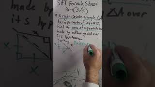 45-45 Triangle on the SAT #shorts #math