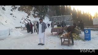 enjoying snow in nathia gali🗻