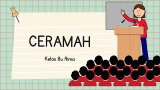 CERAMAH (Pengertian, Ciri-Ciri, Unsur, dan Metode)