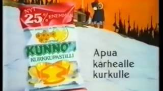 Kunnon Kurkkupastilli Mainos 1984