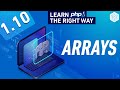 PHP Array Data Type - Indexed, Associative & Multi-Dimensional Arrays - Full PHP 8 Tutorial