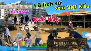 Flooding in the history of the old Vietnamese community in Cambodia - Fleeing from the large auto...