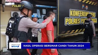 POLRES PURBALINGGA RILIS HASIL OPS BERSINAR CANDI 2024