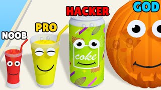 NOOB vs PRO vs HACKER vs GOD in Juice Run