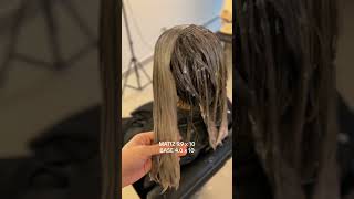 corrección de color #decoloración #tintes #rubio #blonde