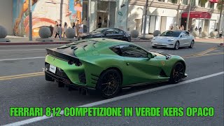 Rare Verde Kers Opaco Ferrari 812 Competizione In Beverly Hills (+ Porsche 911 992 GT3 RS \u0026 More)