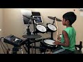 8 year old boy delivers amazing drum cover