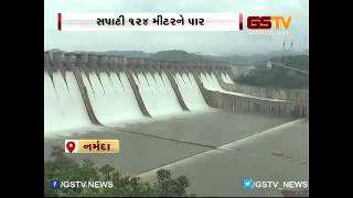 નર્મદા ડેમ ઓવરફ્લો,સીઝનમાં પહેલી વખત સપાટી ૧૨૪મીટરને પાર