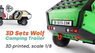 3D Sets Wolf - Camping trailer - full 3D printed