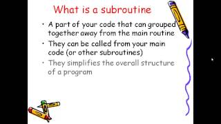 Subroutines in vb.net