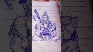 ✨Shree Parshuram🙏✨#shortsfeed#shorts#viral#trending#shiv#sanatandharma#art#sketch#mahakumbh#mahadev