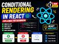 Conditional Rendering in React Explained for Beginners 🔥 | if else, ternary & && Operator