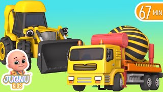 Excavator videos for children | Construction trucks for children | Trucks for children  - Jugnu kids