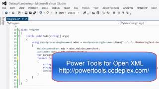 WordprocessingML Numbering