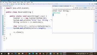 Java Program 7 in Telugu (Reverse a String or Number) by Kotha Abhishek