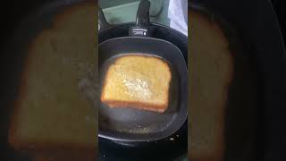 Tried a grilled cheese in my mini skillet #food #cooking #mukbang #breakfast