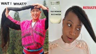 YAO WOMEN RICE WATER|HOW TO GROW YOUR HAIR FAST|RICE WATER FOR HAIR GROWTH#usa #southafrica #uk #101