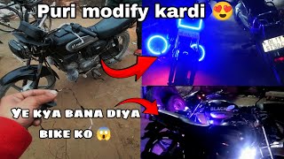 Hero splendor modified 😍 bike ko pura modify karvadiya ❤‍🔥l modified splendor black.