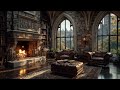 🔥 Peaceful Scottish Castle Fireplace Ambience | No Ads | Relax, Study & Focus 🏰✨