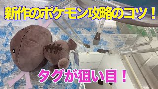 【クレーンゲーム】新作のポケモン攻略のコツ！タグが狙い目！